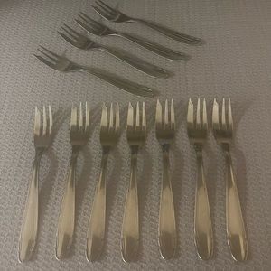 Fancy Flatware Stainless Steel Cake Forks